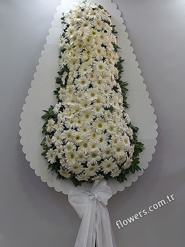 White Floral Stand