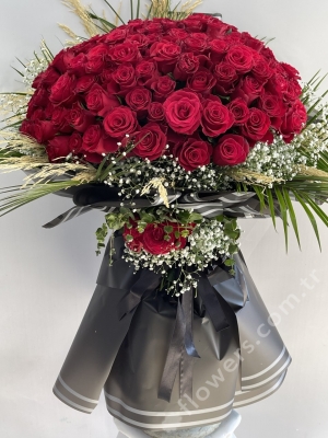 101 Red Roses Polished Bouquet