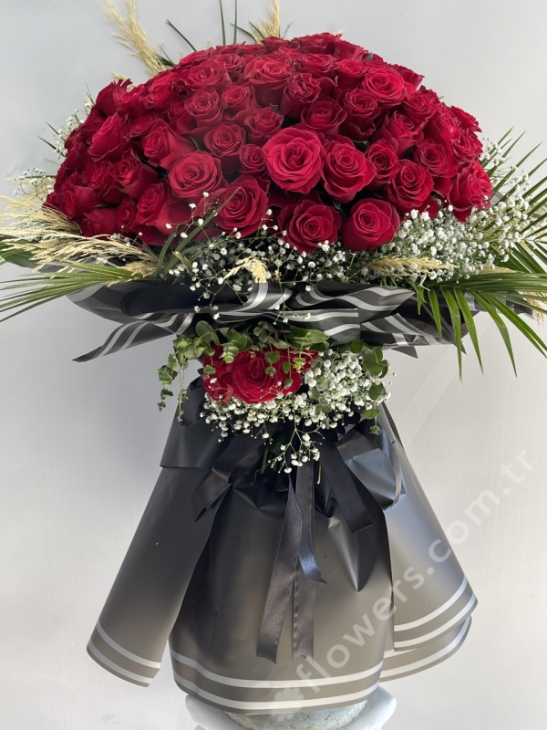 101 Red Roses Polished Bouquet